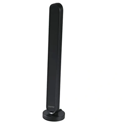 Abbildung von Hama DAB Zimmerantenne für Radio (DAB, DAB+, UKW, digitale Innenantenne mit Verstärker, aktive Stabantenne F Stecker, 1,4m Kabel) schwarz