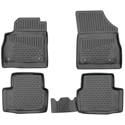 Abbildung von Walser XTR Gummi Fussmatten Auto kompatibel mit Opel Astra K/Astra K Sports Tourer 2015 2022, 100% passgenaue Fußmatten, robuste Universal Fußmatte Auto, Gummimatten