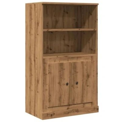 Abbildung von vidaXL Highboard, Sideboard mit Stauraum, Kommode Anrichte für Wohnzimmer, Schrank Mehrzweckschrank Beistellschrank, Artisan Eiche Holzwerkstoff