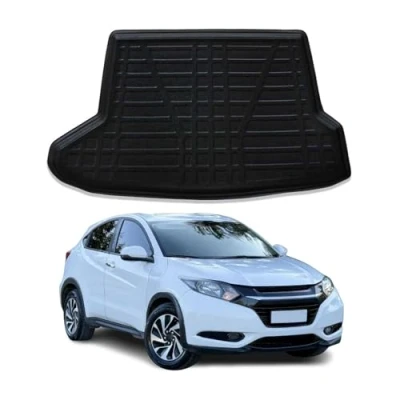 Abbildung von OMAC Kofferraumwanne Laderaumwanne kompatibel mit Honda HR V 2016 2021 Gummi TPE Schwarz