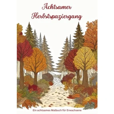 Abbildung von Achtsamer Herbstspaziergang ein achtsames Malbuch für Erwachsene: Kreativ und achtsam durch den Herbst mit 30 liebevoll gestalteten Ausmalbildern Achtsamkeitsimpulsen