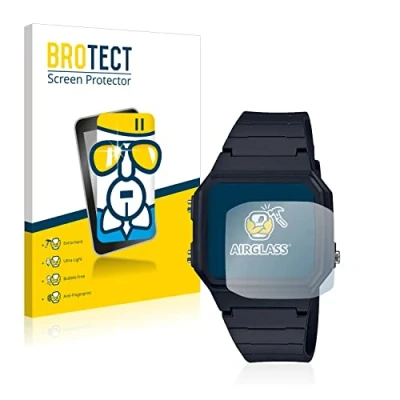 Abbildung von BROTECT Schutzglas für Casio Unisex A168WA 1YES Schutzfolie Panzer Folie Glas [Extrem Kratzfest 9H, Anti Fingerprint, Ultra Transparent]