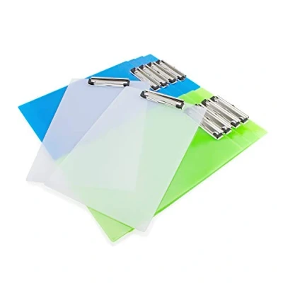 Abbildung von Rapesco 1519 Business Pack: 10 Matt Transparente Klemmbretter, A4+, Verschiedene Farben