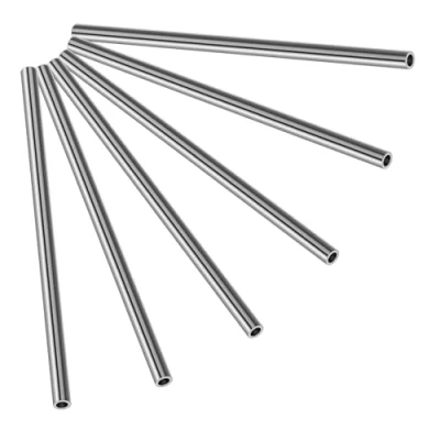 Abbildung von KWOKWEI Ø6mm (1/4&quot;) Edelstahlrundrohr 6 Stück Konstruktionsrohr, Geschliffen Edelstahl Rundrohr V2A Länge 300mm, Rostfrei Geländer Rohr für Industrie Maschinenpark
