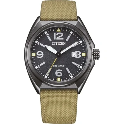 Abbildung von Citizen AW1575 08E Eco Drive Solar Herrenuhr Beige/Schwarz