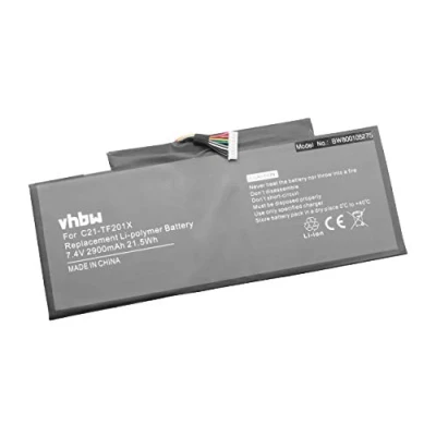 Abbildung von vhbw 1x Akku kompatibel mit Asus Transformer Pad TF300T, TF300, TF300TL, TF300TG Tablet (2900 mAh, 7,5 V, Li Polymer) Ersatz für C21 TF201X