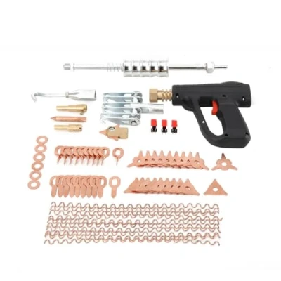 Abbildung von Lfhelper 66 STK Dellen Reparaturset Ausbeulwerkzeug Lackfreies Beulen Auto Dent Puller Kit Punktschweißgerät Spotter Dellenreparatur Werkzeug Abzieher Gleithammer Dellenlifter