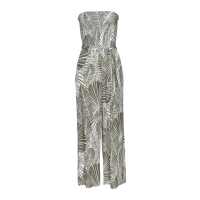 Abbildung von s.Oliver Jumpsuit, Damen, Größe: 34, Khaki creme bedruckt