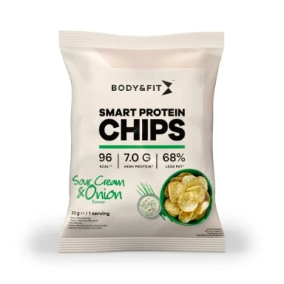 Abbildung von Smart Chips Sauerrahm und Zwiebeln Weniger Fett Kohlenhydrate 12 Tüten