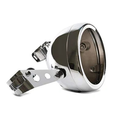 Abbildung von Motorrad Scheinwerfergehäuse 7&quot; mit Gabel Halterung 35 43mm chrom