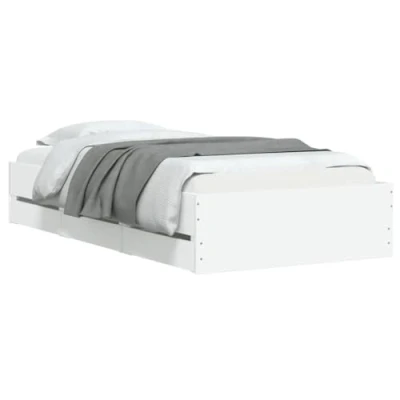 Abbildung von vidaXL Bett Bettgestell mit Schubladen Weiß 90x200 cm Holzwerkstoff