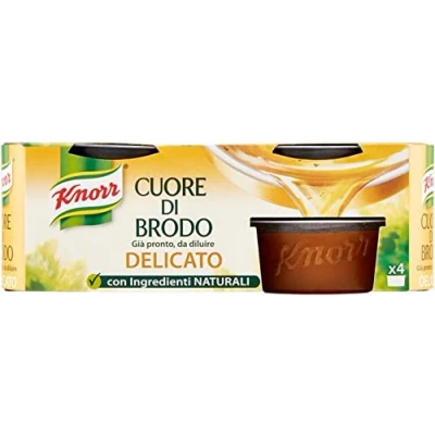 Abbildung von Knorr Cuore di Brodo Delicato Zartes Brühenherz reich an Geschmack Glutenfrei (4 x 28 g) 112g