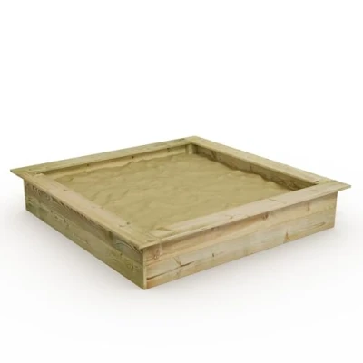 Abbildung von WICKEY Sandkasten Holz Sandkiste King Kong 165 x für Kinder, Buddelkiste, Spielplatz im Garten aus Holz, langlebiger Abenteuerspielplatz Kinder