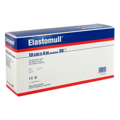 Abbildung von Elastomull 10 cmx4 m elastisch Fixierb.45253