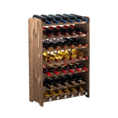 Abbildung von PROREGAL Weinregal PINOTWINE C HxBxT 87,2x63,2x26,5cm 42 Flaschen Massives Kiefernholz Braun geölt Weinhalter Weinständer Flaschenständer Flaschenregal Holzregal