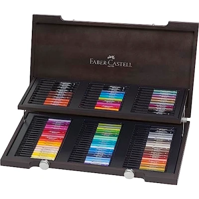 Abbildung von FABER CASTELL 167400 Tuschezeichner PITT artist pen, 90 Stück, im Holzkoffer,