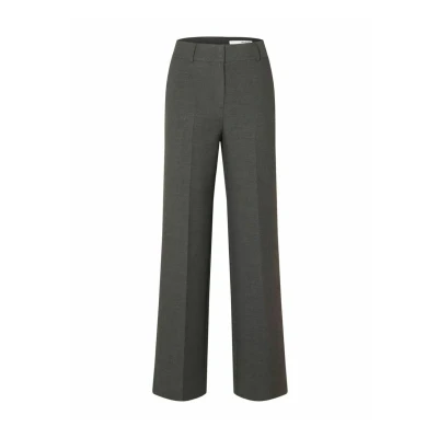 Abbildung von Selected Femme Stoffhose, Damen, Größe: 40x30, Dark grey melange