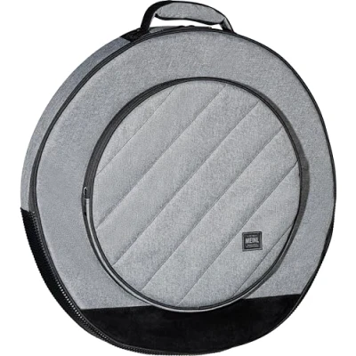 Abbildung von Meinl Cymbals Classic Woven Cymbal Bag Schlagzeug Becken Tasche 22 Zoll (55,88cm) mit Rucksackgurten und Hihat Fach inklusive 3 Beckentrenner Drum Zubehör, Grau (MCCB22GY)