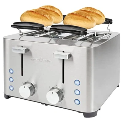 Abbildung von ProfiCook Toaster PC TA 1252, 4 Scheiben, 2 getrennte Bedienelemente