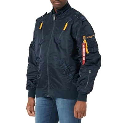 Abbildung von Alpha Industries Bomberjacke, Herren, Größe: Large, Repl. blue
