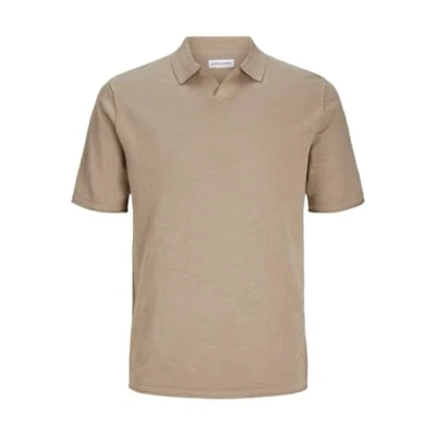 Abbildung von Jack &amp; Jones Jjkane Split NECK Poloshirt, Herren, Größe: Medium, Crockery