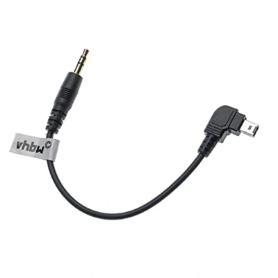 Abbildung von vhbw Kabel kompatibel mit Nikon D3100, D3200, D3300, D5000, D5100, D5200 Kamera, DSLR Anschlusskabel