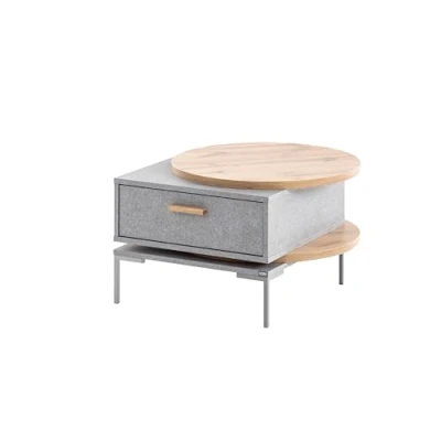 Abbildung von Schildmeyer Looks by Wolfgang Joop Couchtisch, Eiche Landhaus/Feel Grey, Holzwerkstoff, 65 x 41.1 cm, 150970