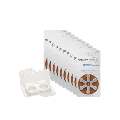 Abbildung von wns emg world Big Box Pack Powerone Typ 312 Hörgerätebatterie PR41 ZL3, 60 Stück