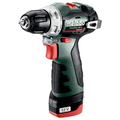 Abbildung von Metabo PowerMaxx BS BL Akku Bohrschrauber 12V (Bohrschrauber mit Akkus und Ladegerät im Kunststoffkoffer) # 601721500