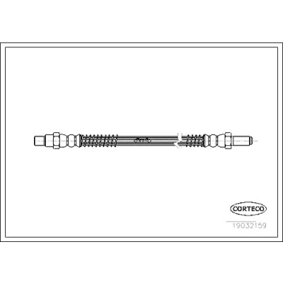 Abbildung von CORTECO 19032159 Bremsschläuche Vorderachse 381 TRIUMPH: Spitfire Cabrio