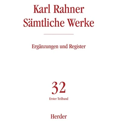 Abbildung von Karl Rahner Sämtliche Werke: Ergänzungen: 1. Teilband
