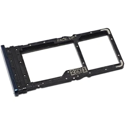 Abbildung von Simkartenhalter passend für Motorola Moto G8 Power (XT2041) + microSD Speicherkartenfach, Originalersatz, Blau