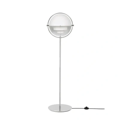 Abbildung von GUBI Stehleuchte Multi Lite, Höhe 148 cm, chrom/weiß