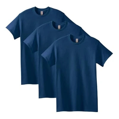 Abbildung von Gildan Unisex T shirt aus Schwerer Baumwolle, Stil G5000 Shirt, Blau, M