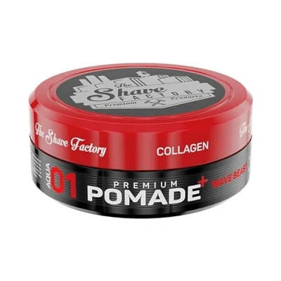 Abbildung von The Shave Factory Premium Pomade Professionelles Haarstyling für Männer mit langanhaltendem Halt, Glanz und Kontrolle Professionelle Friseure, Friseurqualität 150ML (01 Wave Beast)