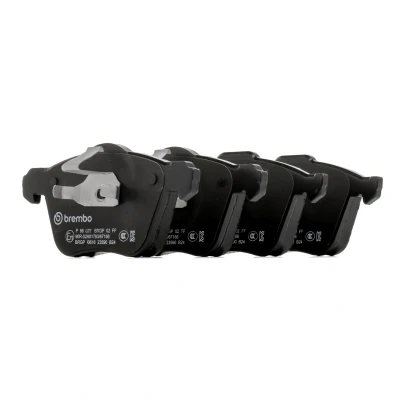 Abbildung von BREMBO P 86 022 Bremsbelagsatz exkl. Verschleißwarnkontakt mit Kolbenclip ohne Zubehör VOLVO: V70 2, XC90 I, S60 I