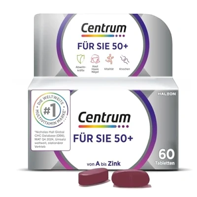 Abbildung von Centrum für Sie 50+, 60 St. Hochwertiges Nahrungsergänzungsmittel speziell Frauen ab 50 zur täglichen Komplettversorgung mit Mikronährstoffen Verpackung kann variieren