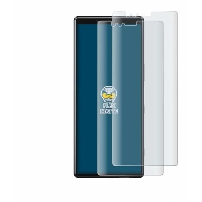 Abbildung von BROTECT Full Cover Schutzfolie Matt für Sony Xperia 1 (2 Stück) Screen Displayschutz Folie, 3D Curved, Anti Reflex