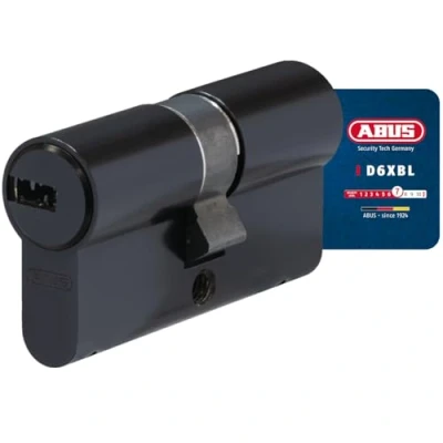 Abbildung von ABUS Profil Zylinder D6XBL 35/35 mit Codekarte und 5 Schlüsseln 96809 schwarz