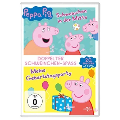 Abbildung von Peppa Pig Doppelpack Schweinchen in der Mitte &amp; Meine Geburtstagsparty [2 DVDs]