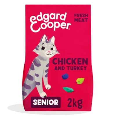 Abbildung von Edgard&amp;Cooper Senior Katzenfutter Huhn Truthahn 2 kg...