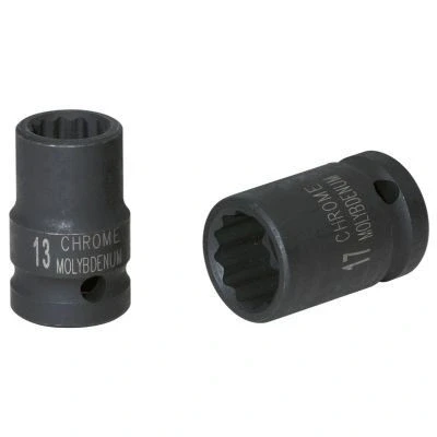 Abbildung von KS Tools 515.1577 3/8&quot; 12 kant Kraft Stecknuss, kurz, 11/16&quot;