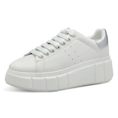 Abbildung von Tamaris Sneaker low, Damen, Größe: 37, A white silver Schuhe