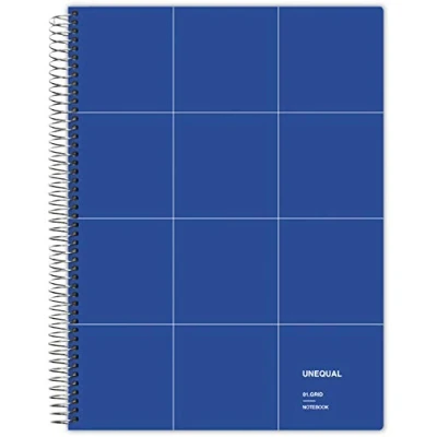 Abbildung von Grafoplás 88522930 Notizbuch mit Spiralbindung, kariert, 5 mm, 100 Blatt, 90 g, A4, Blau