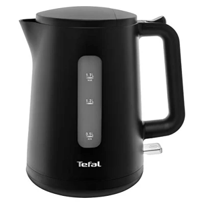 Abbildung von Tefal Wasserkocher &quot;KO2008 Principio Select&quot;, 1,7 l, 2400 W, Automatischer Ein /Ausschalter, Antikalk Filter, schwarz Matt
