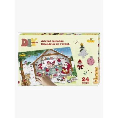 Abbildung von Hama Midi DIY Adventskalender 5000 Perlen 2023