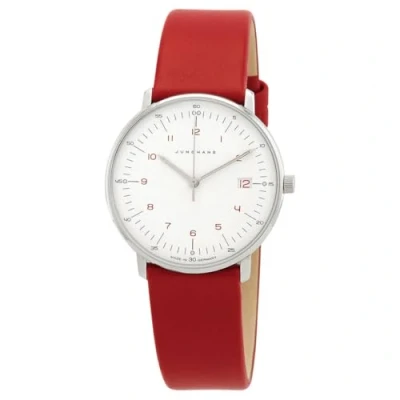 Abbildung von Junghans 47/4541.02 max bill Damenuhr mit Saphirglas Rot