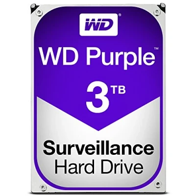 Abbildung von WD Purple 3 TB Festplatte für Videoüberwachung Intellipower SATA 6 Gb/s 64MB Cache 3.5 Inch WD30PURX