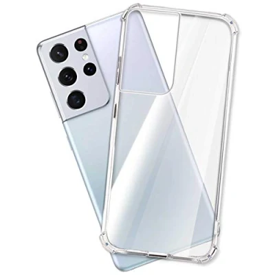 Abbildung von mtb more energy® Case Soft Armor kompatibel mit Samsung Galaxy S21 Ultra (SM G998, 6.8&#039;&#039;) verstärkte Ecken Kameraschutz 1,5mm TPU Schutz Hülle Cover Tasche Handyhülle