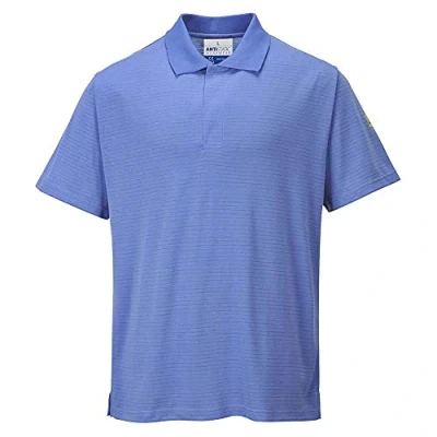 Abbildung von Portwest Antistatik ESD Polo Shirt, Größe: L, Farbe: Hamilton Blau, AS21HBRL